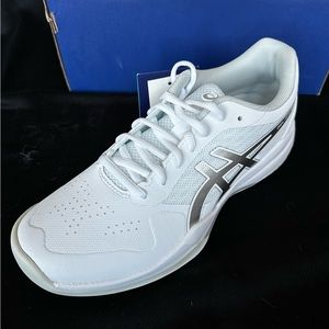 NWT ASICS white tennis shoes, size 8.5